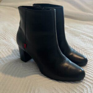 Black Marc Joseph Leather Booties Size 8 Hardly Worn